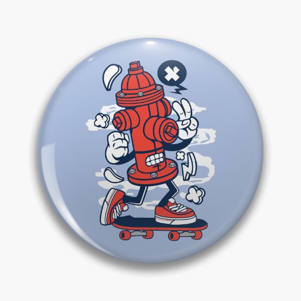 Item preview, Cute Fire Hydrant On A Skateboard  designed and sold by Artistic Prints.