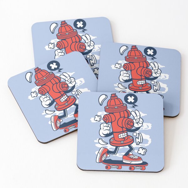 Item preview, Cute Fire Hydrant On A Skateboard  designed and sold by Artistic Prints.