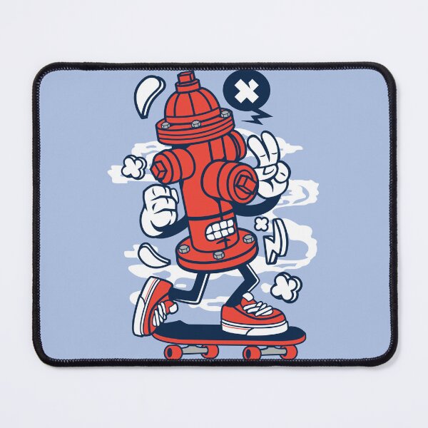 Item preview, Cute Fire Hydrant On A Skateboard  designed and sold by Artistic Prints.