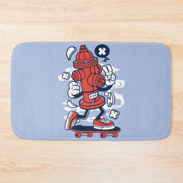 Item preview, Cute Fire Hydrant On A Skateboard  designed and sold by Artistic Prints.