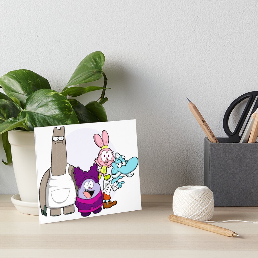 "Chowder cartoon logo" Art Board Print for Sale by buloehndu Redbubble