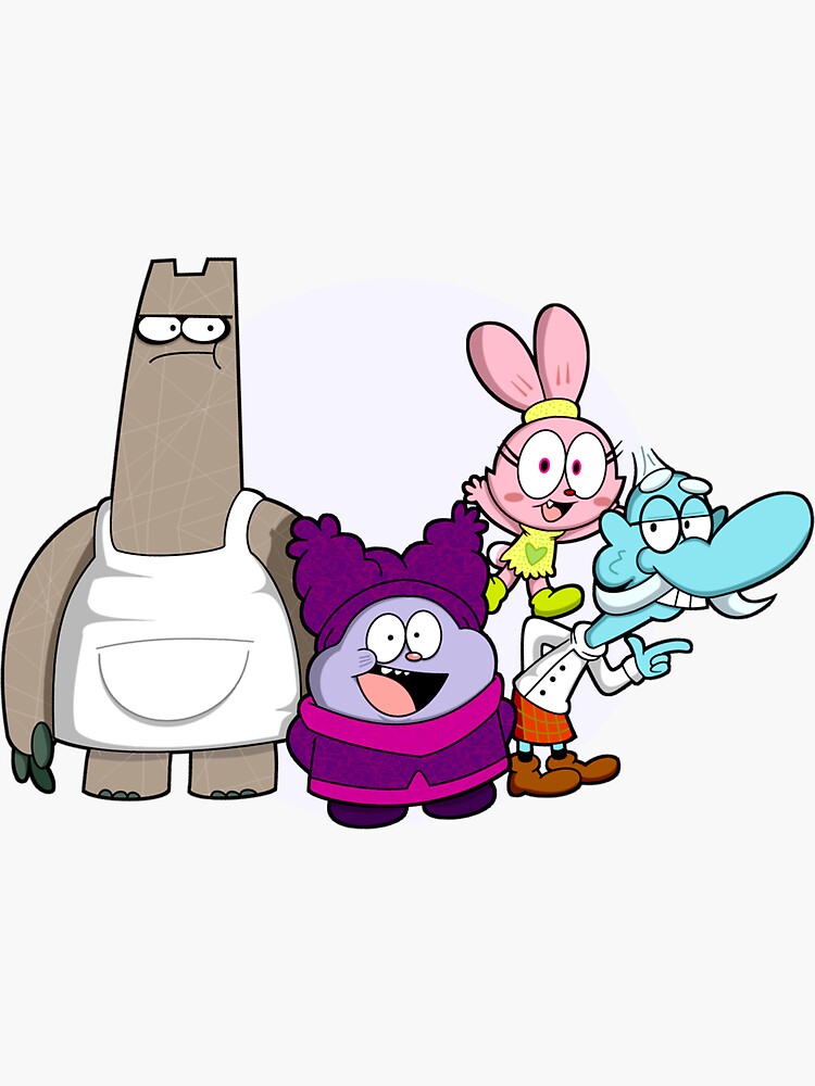 "Chowder cartoon logo" Sticker for Sale by buloehndu Redbubble