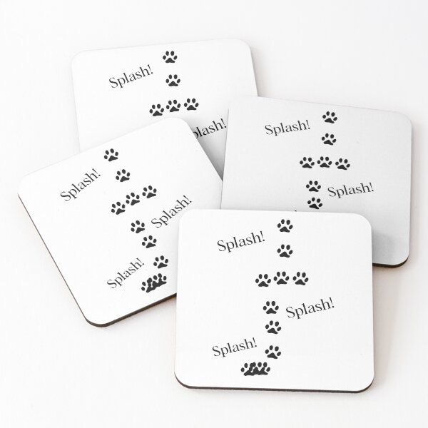 Item preview, Cat footprints dirty paws. black footprints designed and sold by CreandoLios.