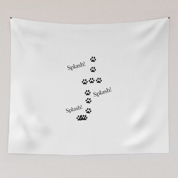 Item preview, Cat footprints dirty paws. black footprints designed and sold by CreandoLios.