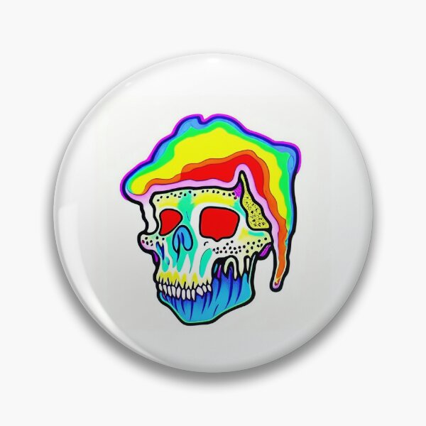 Item preview, "Jimushonohito" Rainbow Skull designed and sold by HofmannsStamps.