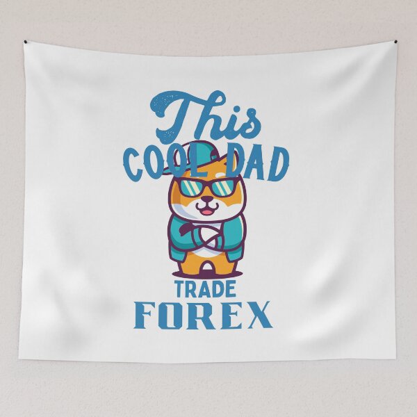 Aperçu de l'œuvre Cadeau de papa commerçant, commerçant drôle, papa commerçant Forex, cadeau investisseur, cadeau d'entreprise, cadeau pour papa, Coo Shiba Inu, cadeau Forex créée et vendue par TradingTeesKids.