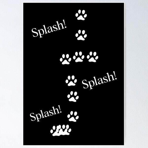 Item preview, Cat footprints dirty paws. white footprints designed and sold by CreandoLios.
