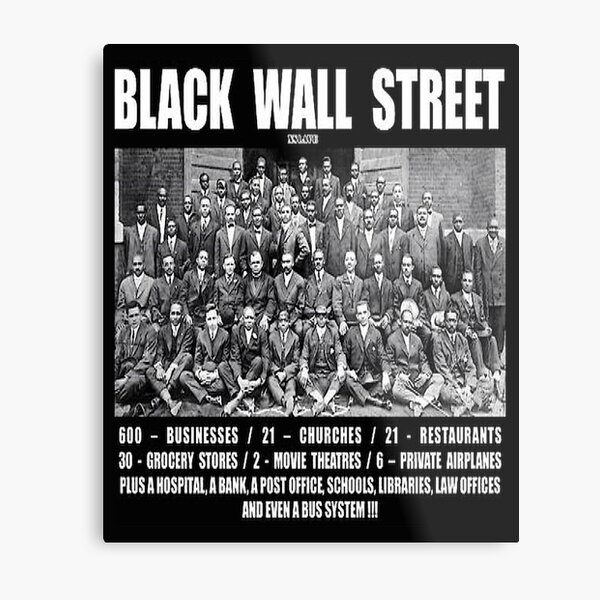 Black Wall Street Metal Print