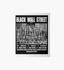 Schwarze Wall Street Galeriedruck