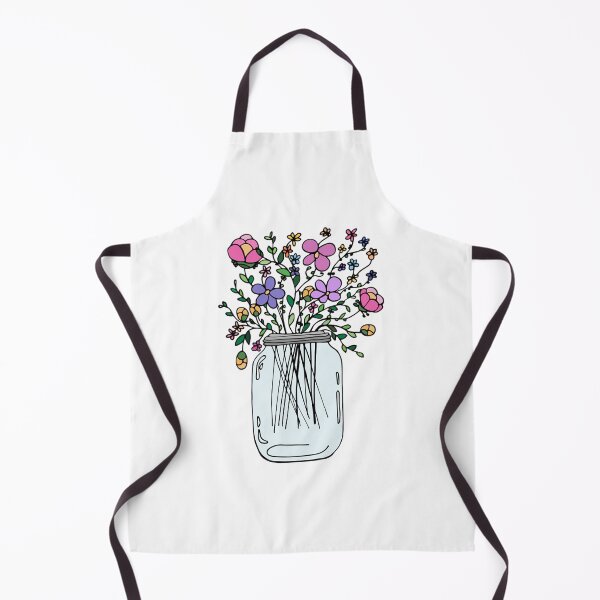 Item preview, Mason Jar with Flowers Fitted   designed and sold by LilyellaThe.