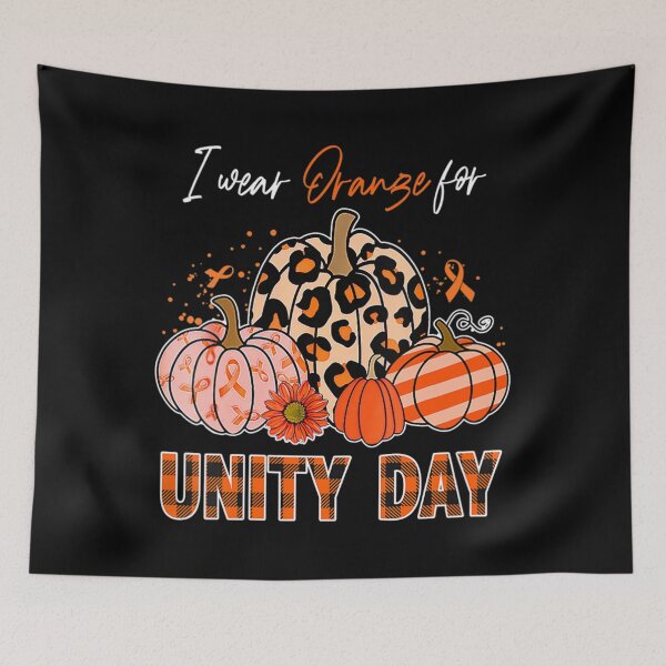 Item preview, Womens I Wear Orange For Unity Day Leopard Pumpkin Girl Toddlers. V-Neck designed and sold by teeminghearing4.