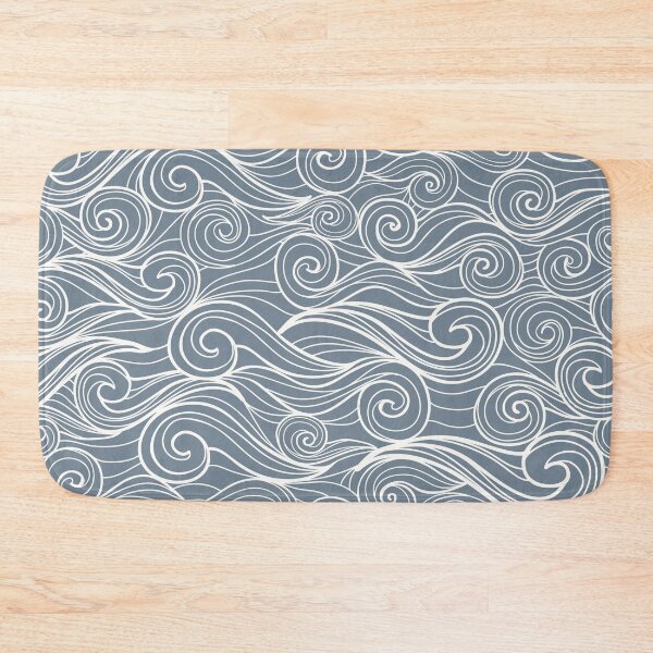Item preview, Slate Grey Wave Pattern designed and sold by nabanacrafters.