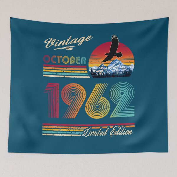 Item preview, October 1962 Birthday designed and sold by GreenSplash.