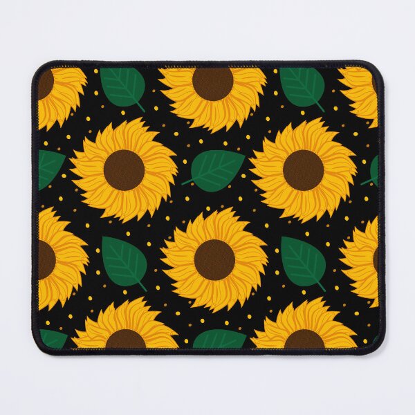 Item preview, Cute Sunflowers and Leaves Floral Seamless Pattern designed and sold by humnoo.