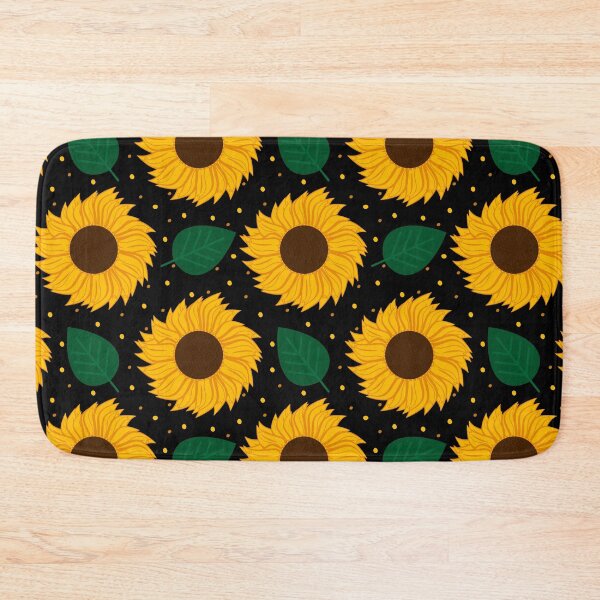 Item preview, Cute Sunflowers and Leaves Floral Seamless Pattern designed and sold by humnoo.