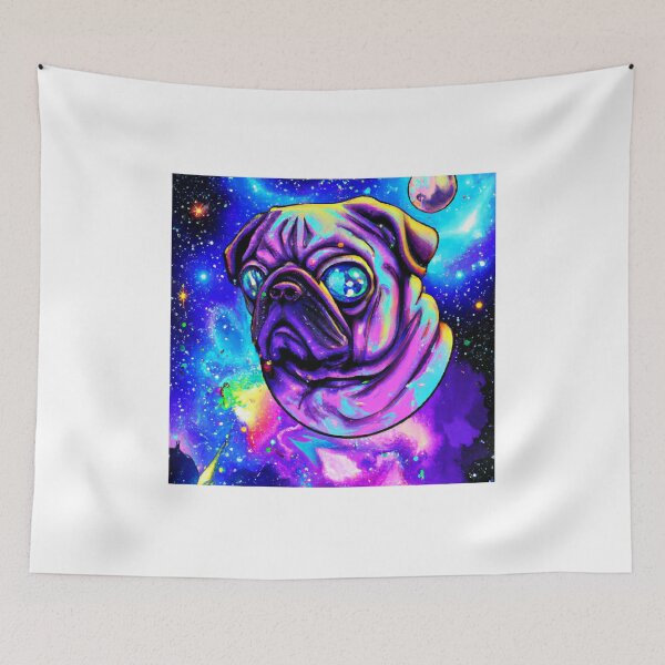 Item preview, Galactic Pug, Pug Galaxy Art designed and sold by Bookwyrm-Bazaar.