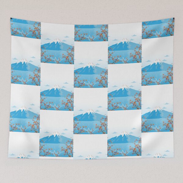Item preview, mountain with wave and Sun Japanese Style designed and sold by EllaeLeea.