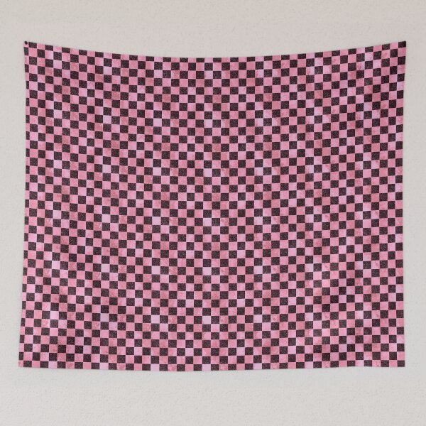 Item preview, Pink Textured Checkered Pattern designed and sold by Saanis.