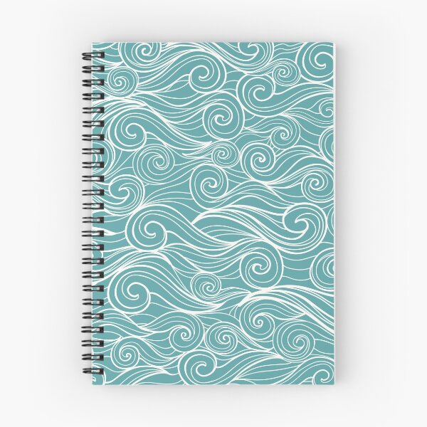 Item preview, Cadet Blue Wave Pattern designed and sold by nabanacrafters.