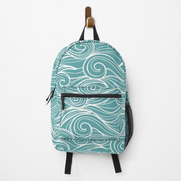 Item preview, Cadet Blue Wave Pattern designed and sold by nabanacrafters.