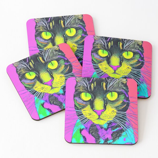 Item preview, Abstract Cat Contemporary Modern Artwork designed and sold by davidelder.