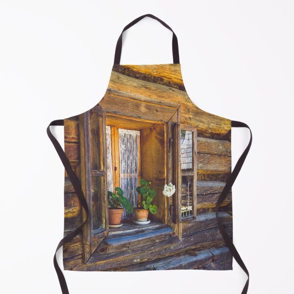 Item preview, Geranium Flowers on the Window of Wooden House designed and sold by Andulka.