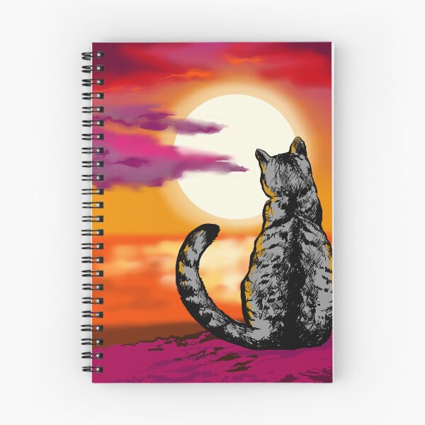 Item preview, cat watching sunset designed and sold by Arctia.