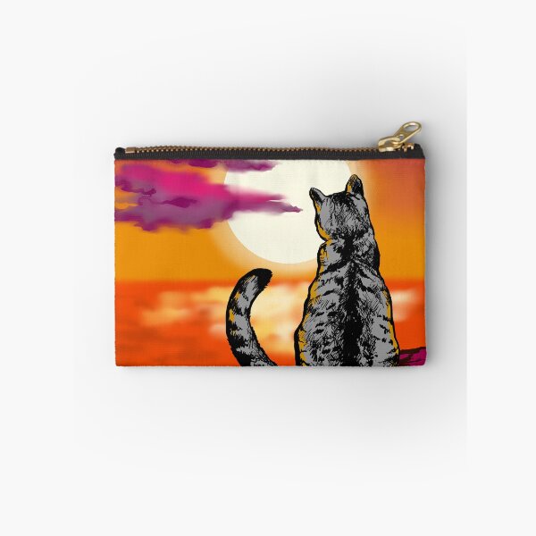 Item preview, cat watching sunset designed and sold by Arctia.