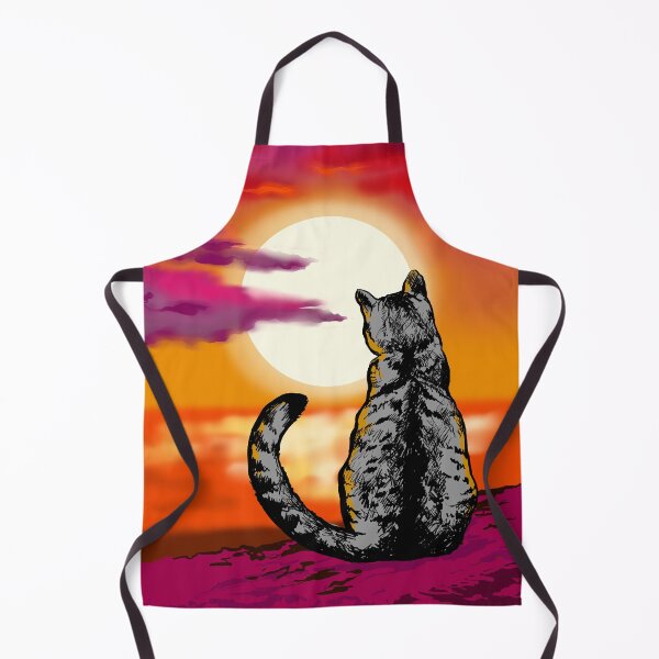 Item preview, cat watching sunset designed and sold by Arctia.
