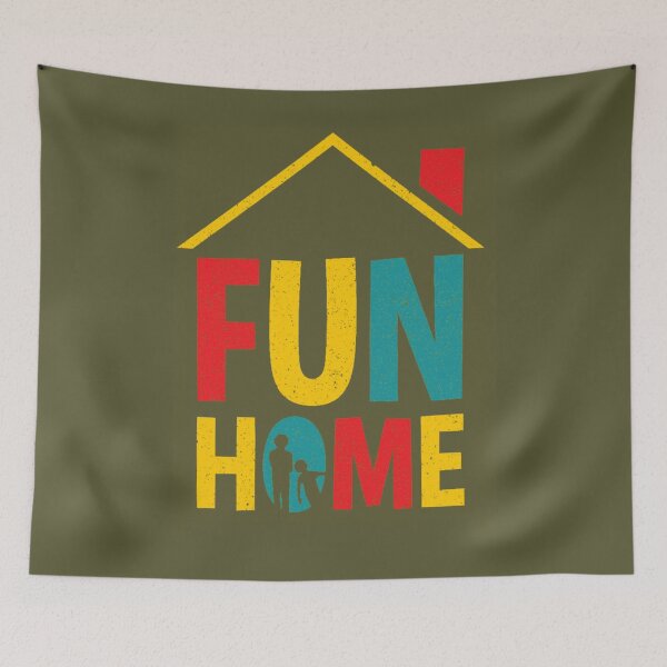 Item preview, Fun Home Logo designed and sold by JulioLemoine.