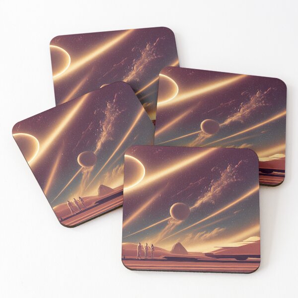 Item preview, paysage futuriste dans le style années 50 designed and sold by Diamant-Co.