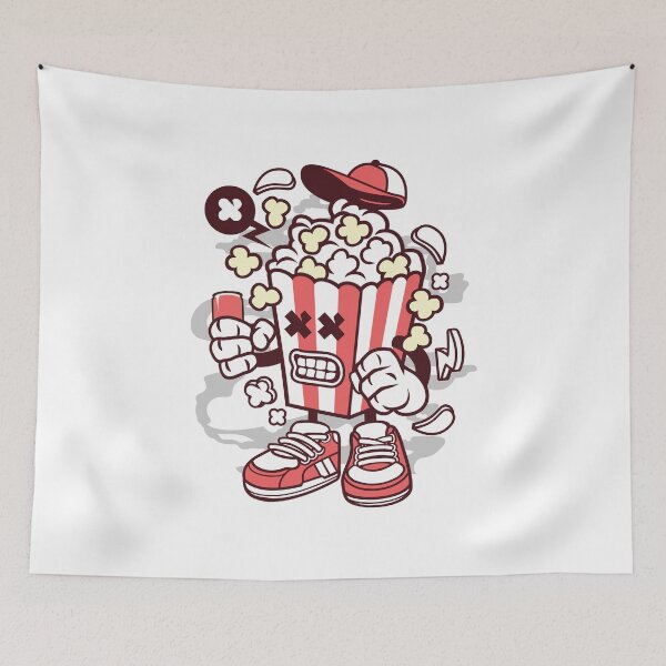 Item preview, Angry Popcorn Box With Hand And Shoes designed and sold by Artistic Prints.