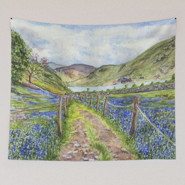 Item preview, Bluebells in Rannerdale Valley designed and sold by LymphomaLass.