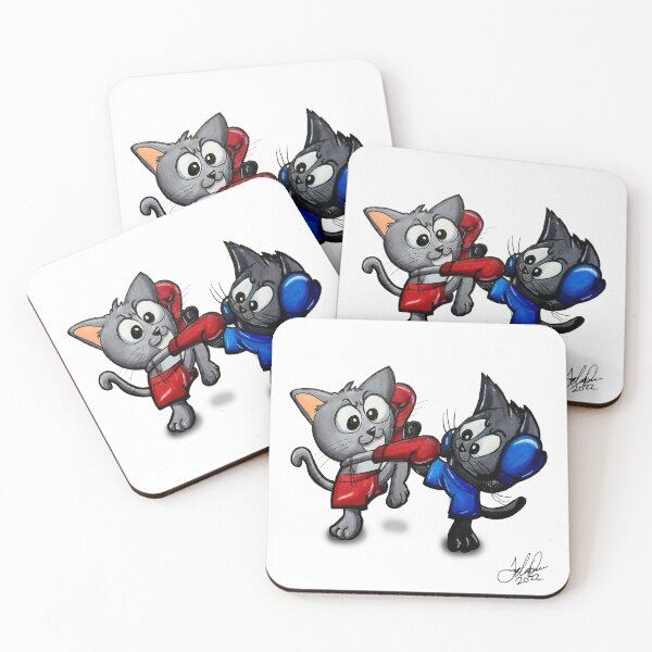 Item preview, Meow Thai - The Fine Art of Kitty Muay Thai | KittyHasFleaz designed and sold by KittyHasFleaz.