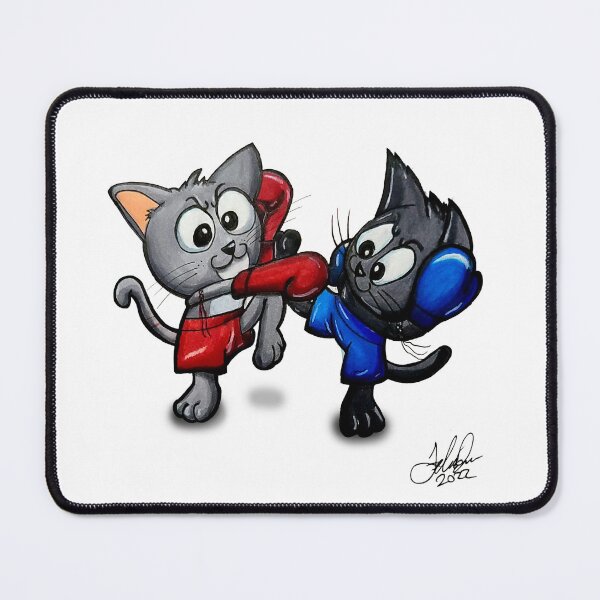 Item preview, Meow Thai - The Fine Art of Kitty Muay Thai | KittyHasFleaz designed and sold by KittyHasFleaz.