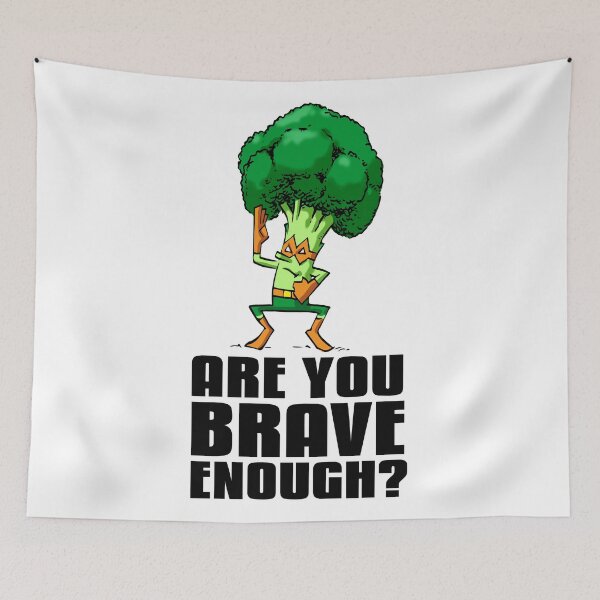 Item preview, Broccoli Ninja  Are You Brave Enough? Mixed Martial Arts MMA Superhero designed and sold by ProjectX23.
