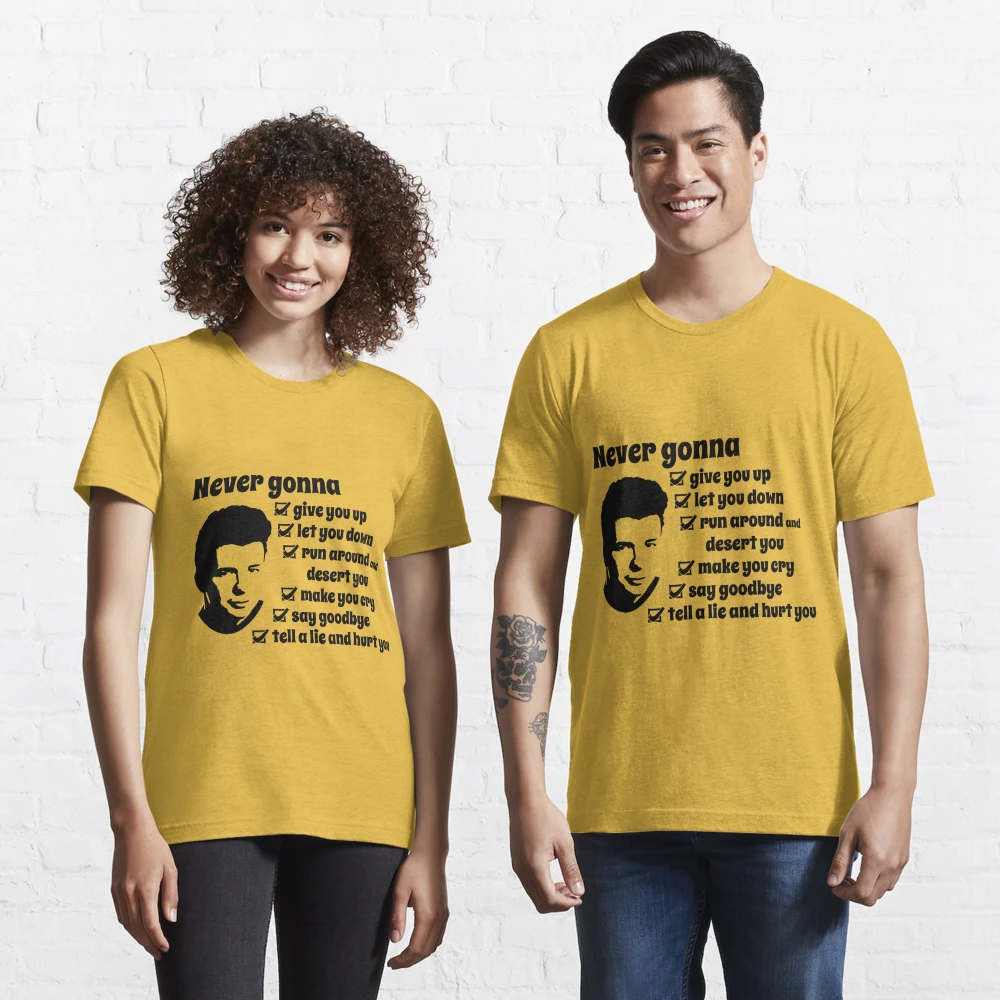 Rickroll T Shirt 100% Cotton Qr Code Astley Never Gonna Give You Up Rick  Rolled Rickrolled Rick Rolling Rickrolling Short Long - T-shirts -  AliExpress