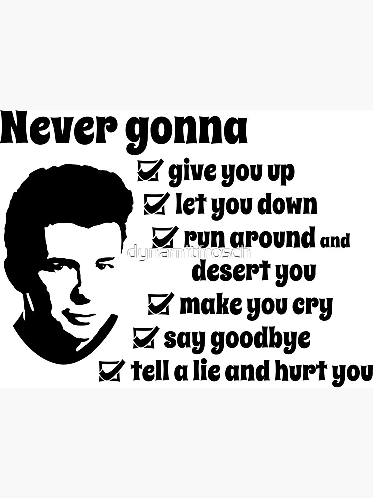 If your gonna rick-roll someone do it right.