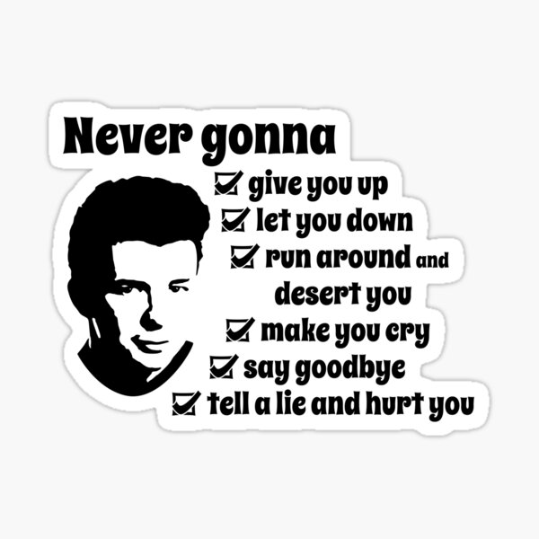 Never gonna give you up never gonna Let you down never gonna Run around and Desert you. QR код never gonna give you up.