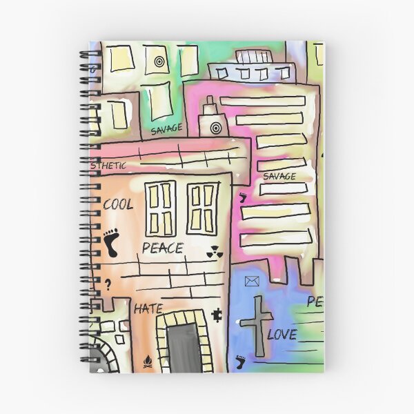 Item preview, Buildings graphic Doodle art  designed and sold by MNA-Art.