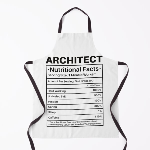 Item preview, Architect Nutritional Facts: Architecture Gift, Architectural Engineering Funny Architect designed and sold by Adexyl.