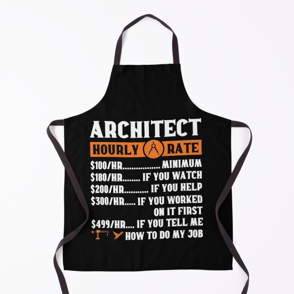 Item preview, Architect Hourly Rate: Architecture Gift, Architectural Engineering Job Funny Architect designed and sold by Adexyl.