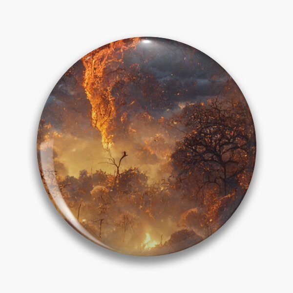 Item preview, A giraffe during a fire. designed and sold by Maniock.