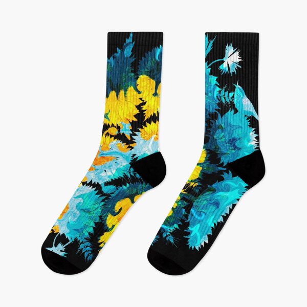 Item preview, Ukrainian Flag Style Cute Ukraine Sunflowers Floral Tie Dye designed and sold by r-silver.