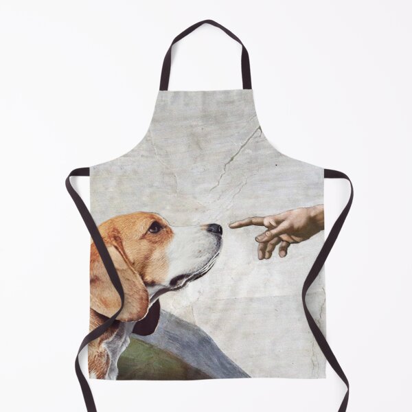Item preview, Michelangelo Dog The Creation Of Adam Art Meme designed and sold by Misakichan.