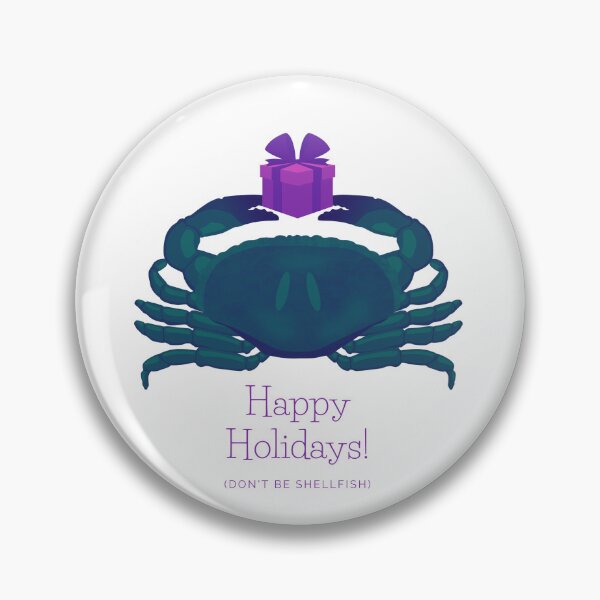 Item preview, Happy holidays dont be shellfish designed and sold by RubyOwl.
