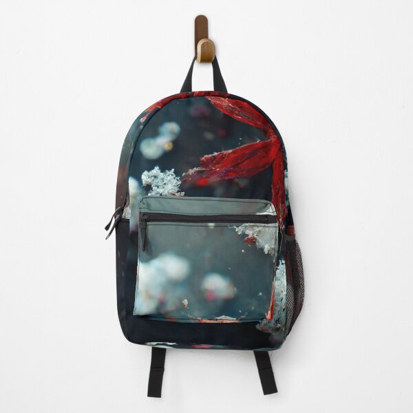 Item preview, Red snowflake with rain drops. designed and sold by Maniock.
