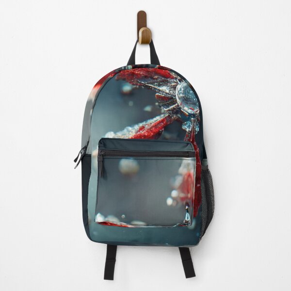 Item preview, Red snowflake with rain drops. designed and sold by Maniock.