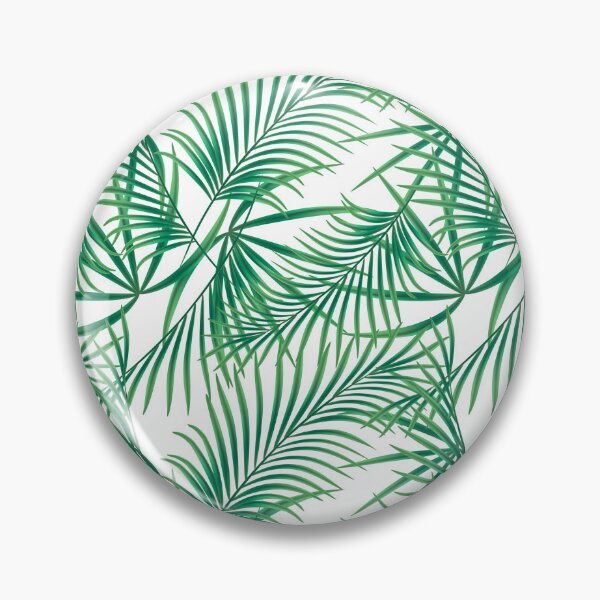 Item preview, Green palm leaves on white. designed and sold by marinaklykva.