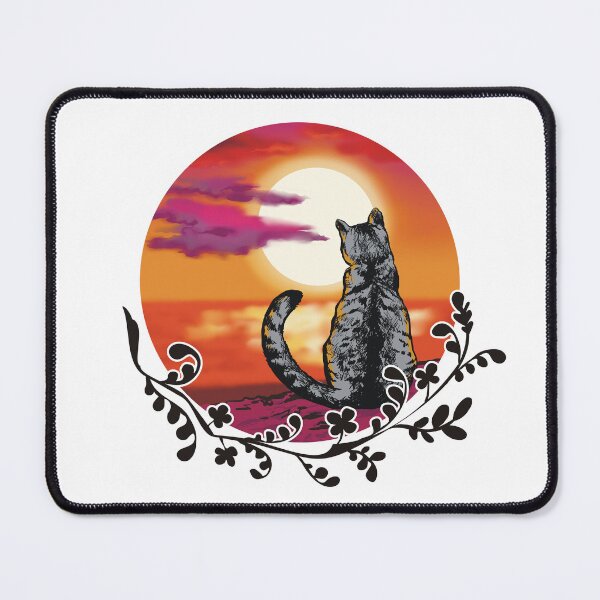 Item preview, cat watching sunset designed and sold by Arctia.